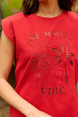 Tim - T-shirt ajouré sans manches