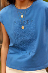 Tunset - T-shirt ample brodé