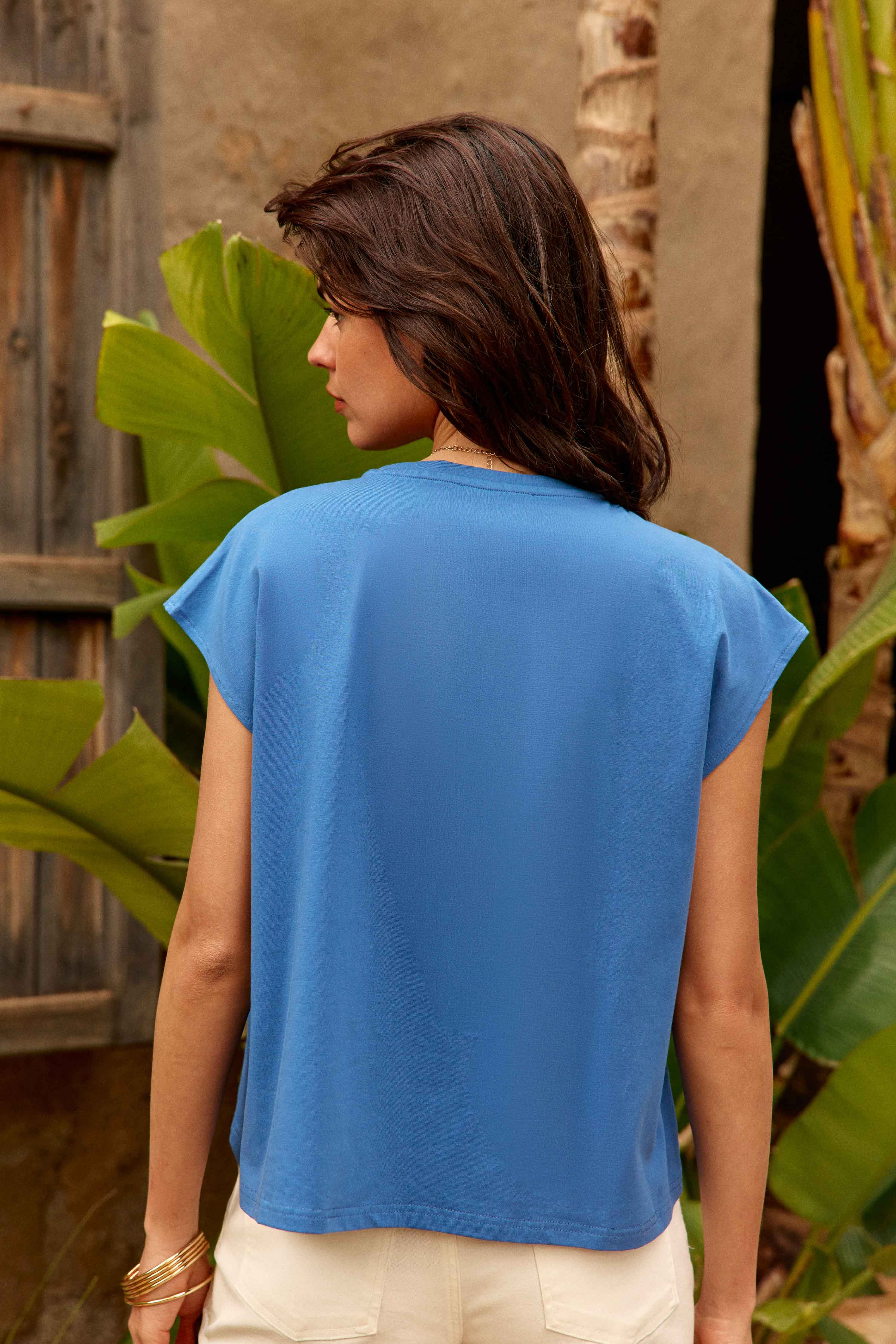 Tunset - T-shirt ample brodé