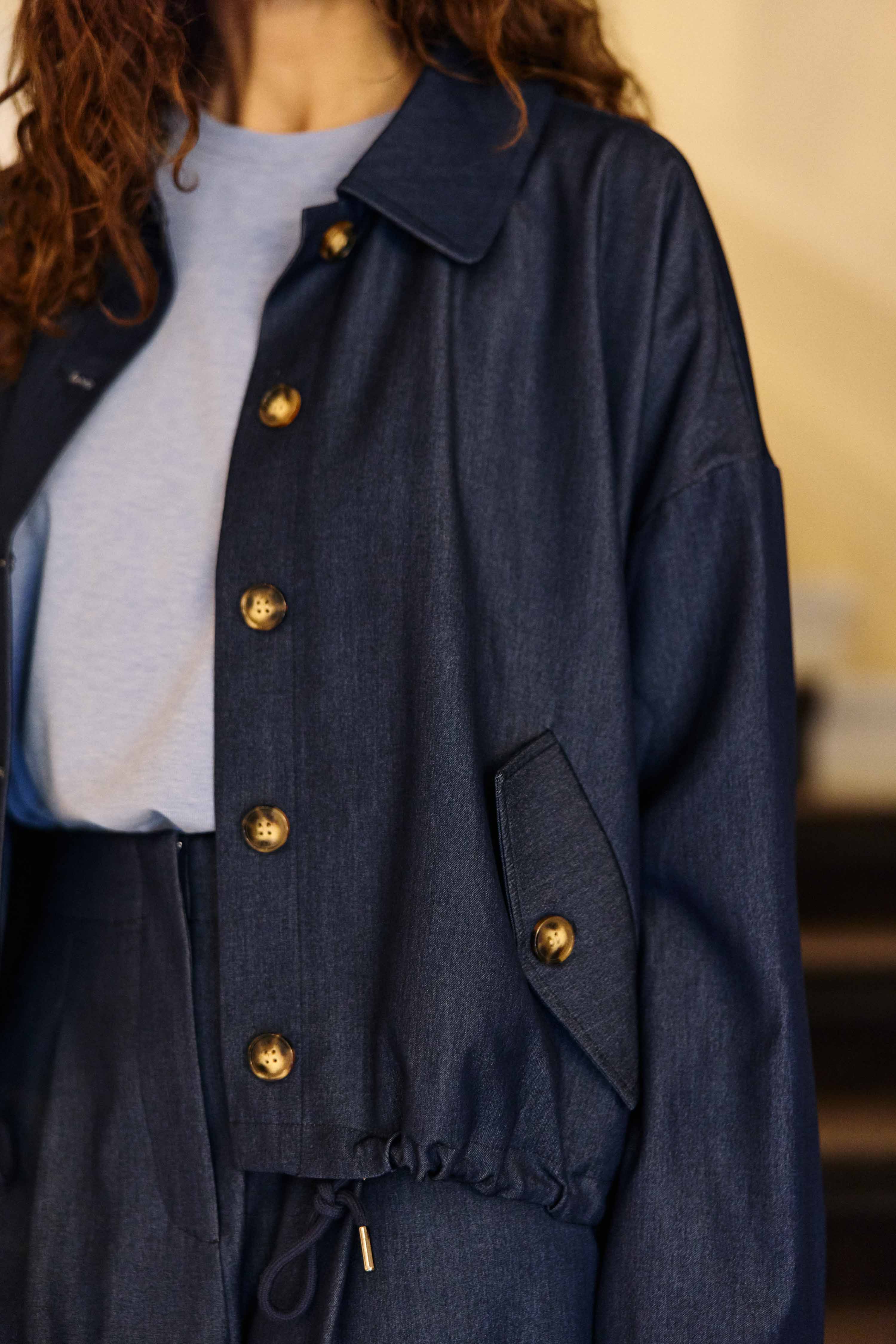 Velyo - Veste oversize denim