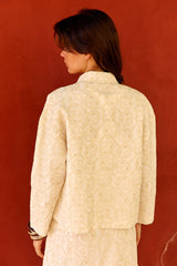 Virginie - Veste droite brodée